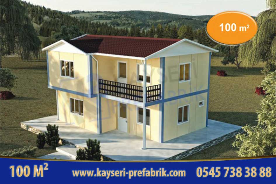 Kırşehir 100 m² İki Katlı Prefabrik Ev