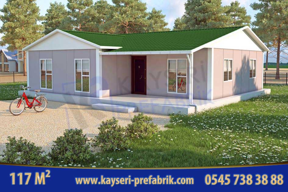 Kırşehir 117 m² Tek Katlı Prefabrik Ev