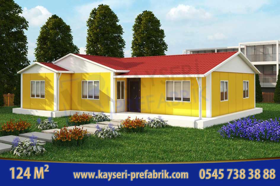 Kırşehir 121 m² Tek Katlı Prefabrik Ev