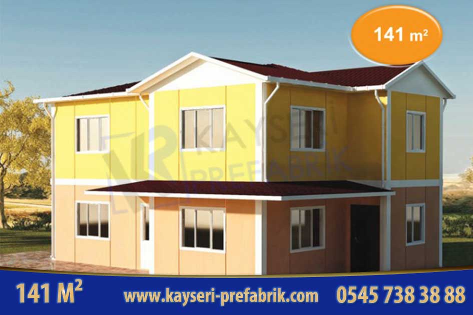 Kırşehir 141 m² İki Katlı Prefabrik Ev