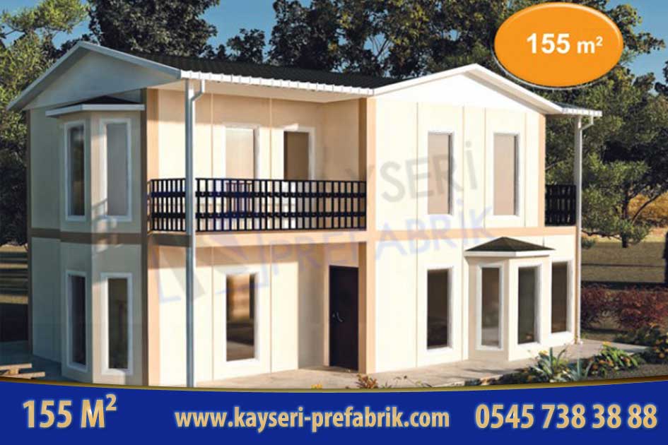 Kırşehir 155 m² İki Katlı Prefabrik Ev