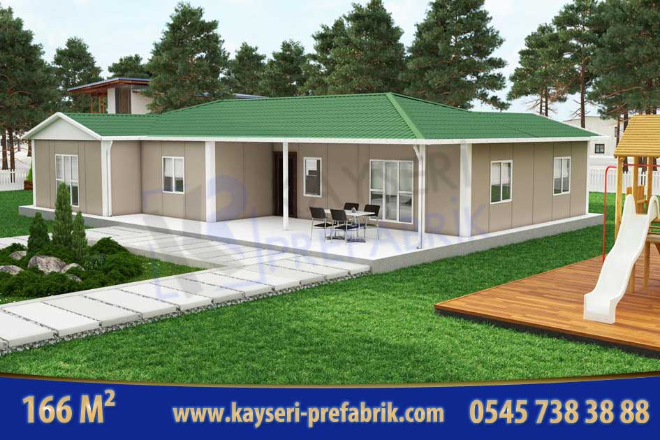 Kırşehir 166 m² Tek Katlı Prefabrik Ev