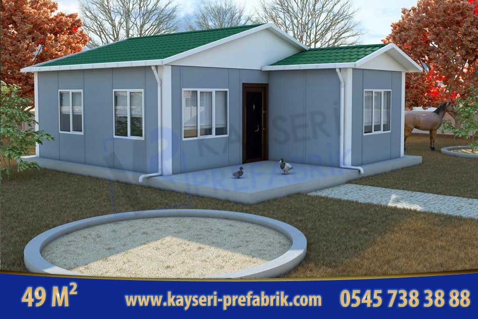 Kırşehir 49 m² Tek Katlı Prefabrik Ev