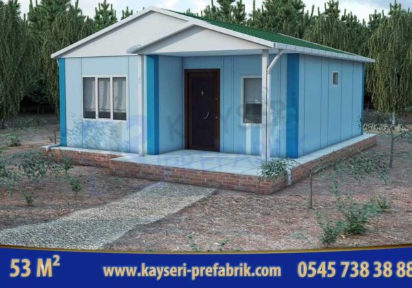 Kırşehir 53 m² Tek Katlı Prefabrik Ev