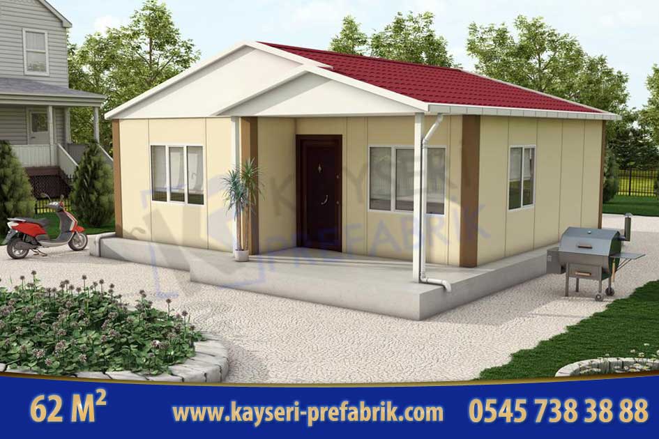 Kırşehir 62 m² Tek Katlı Prefabrik Ev