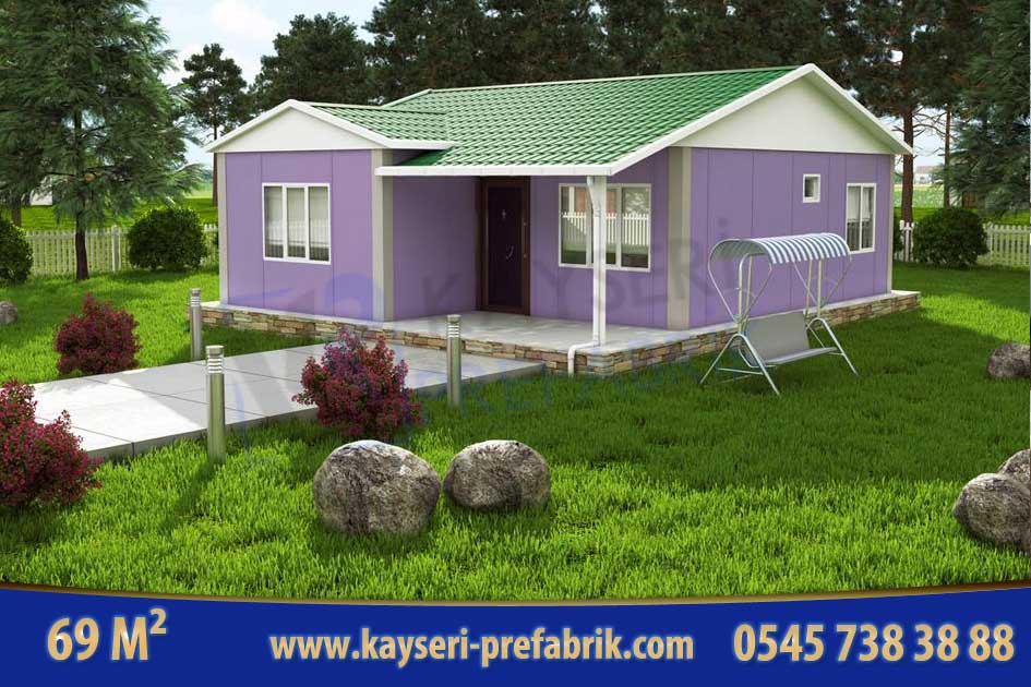 Kırşehir 68 m² Tek Katlı Prefabrik Ev