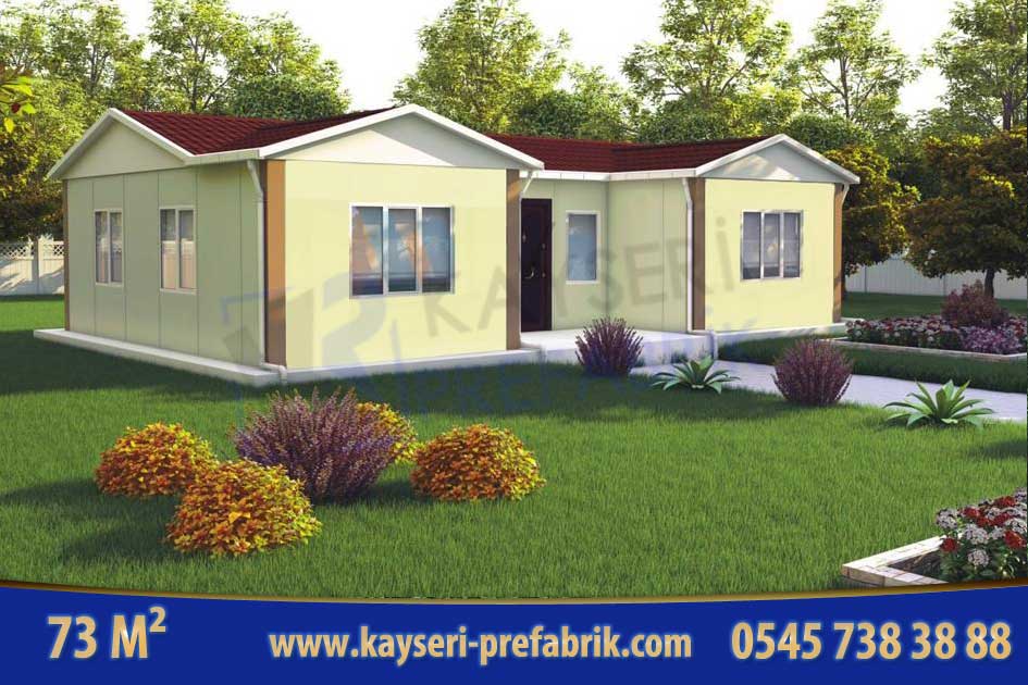 Kırşehir 73 m² Tek Katlı Prefabrik Ev