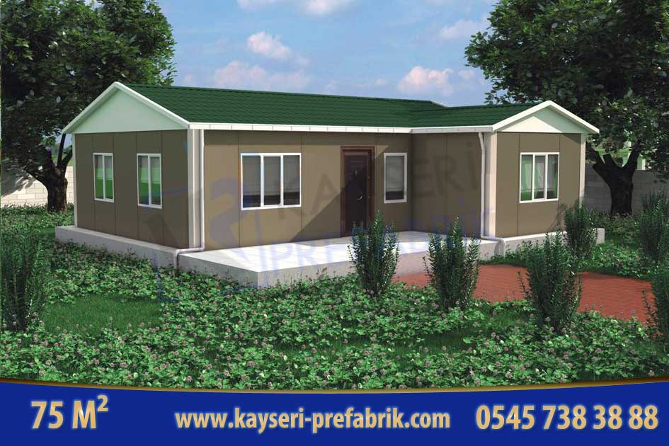 Kırşehir 75 m² Tek Katlı Prefabrik Ev