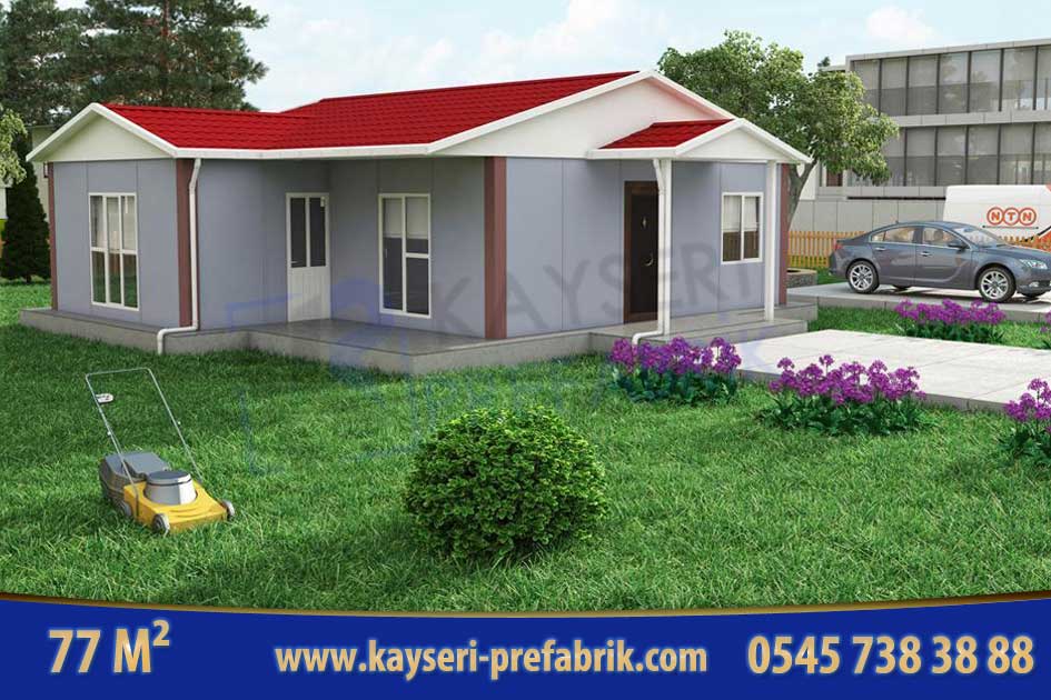 Kırşehir 77 m² Tek Katlı Prefabrik Ev