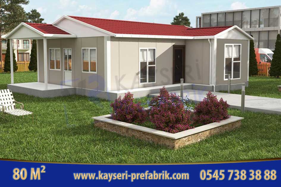 Kırşehir 80 m² Tek Katlı Prefabrik Ev