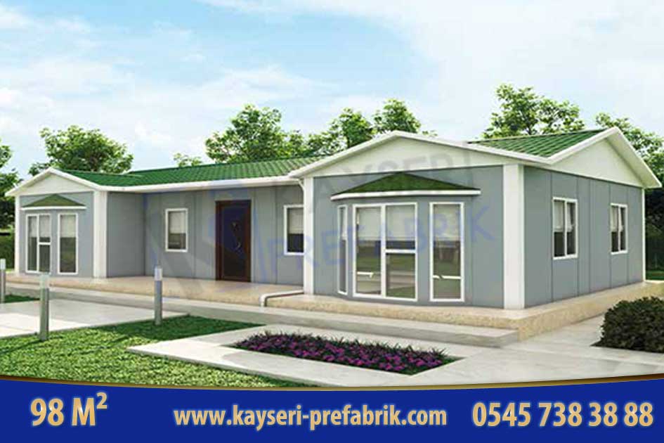 Kırşehir 98 m² Tek Katlı Prefabrik Ev