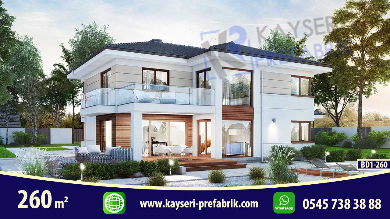 Kırşehir 260 m² Dubleks Butik Prefabrik Villa