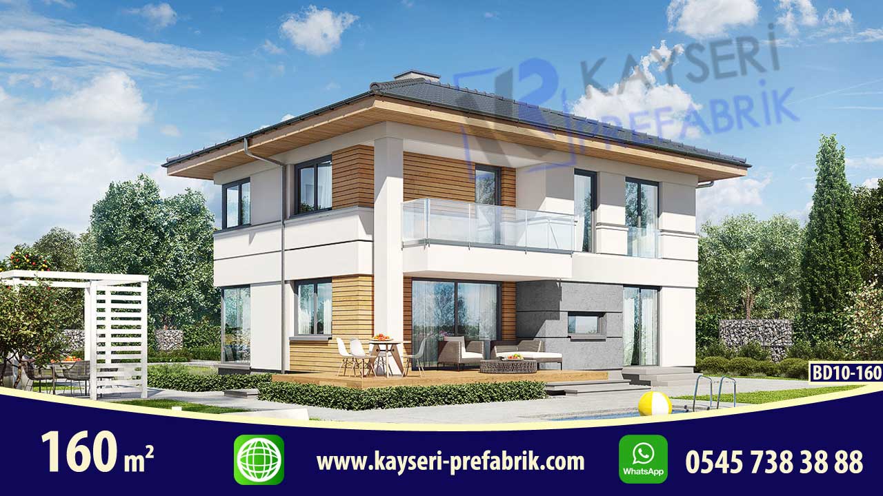 Kırşehir 160 m² Dubleks Butik Prefabrik Villa