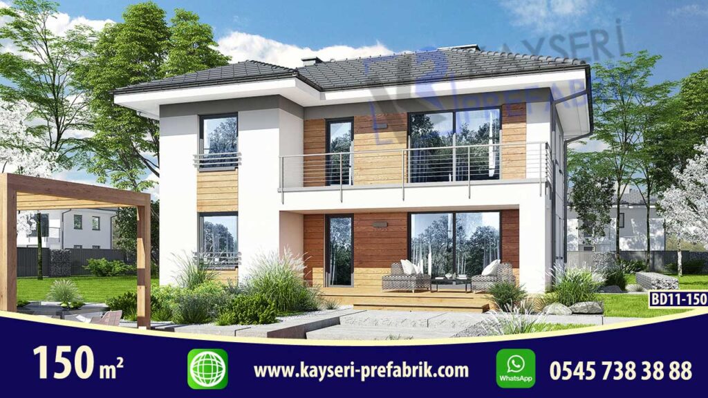 Kırşehir 150 m² Dubleks Butik Prefabrik Villa