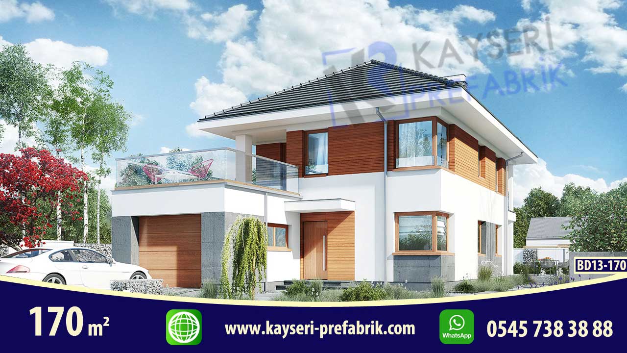 Kırşehir 170 m² Dubleks Butik Prefabrik Villa