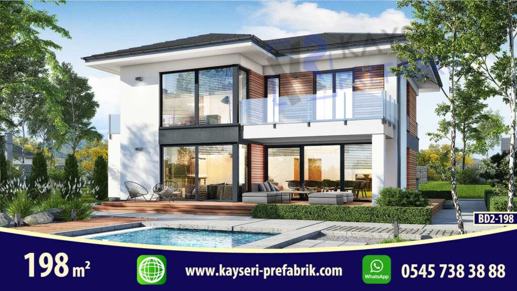 Kırşehir 198 m² Dubleks Butik Prefabrik Villa