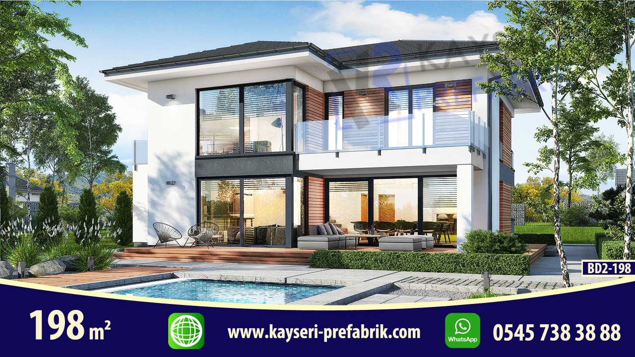 Kırşehir 198 m² Dubleks Butik Prefabrik Villa
