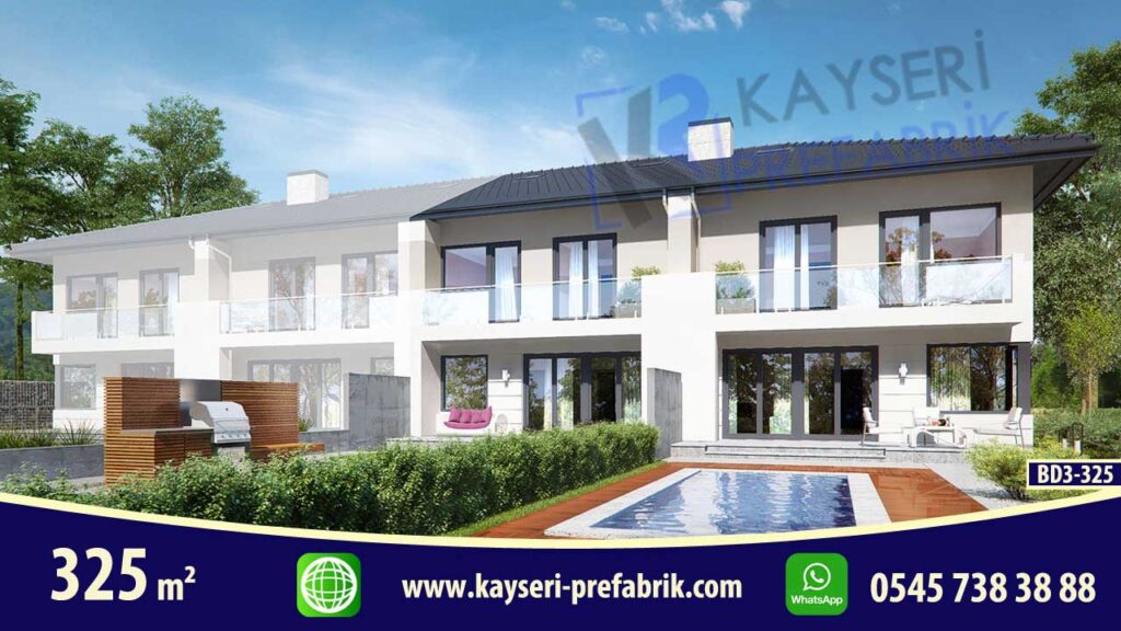 Kırşehir 325 m² Dubleks Butik Prefabrik Villa