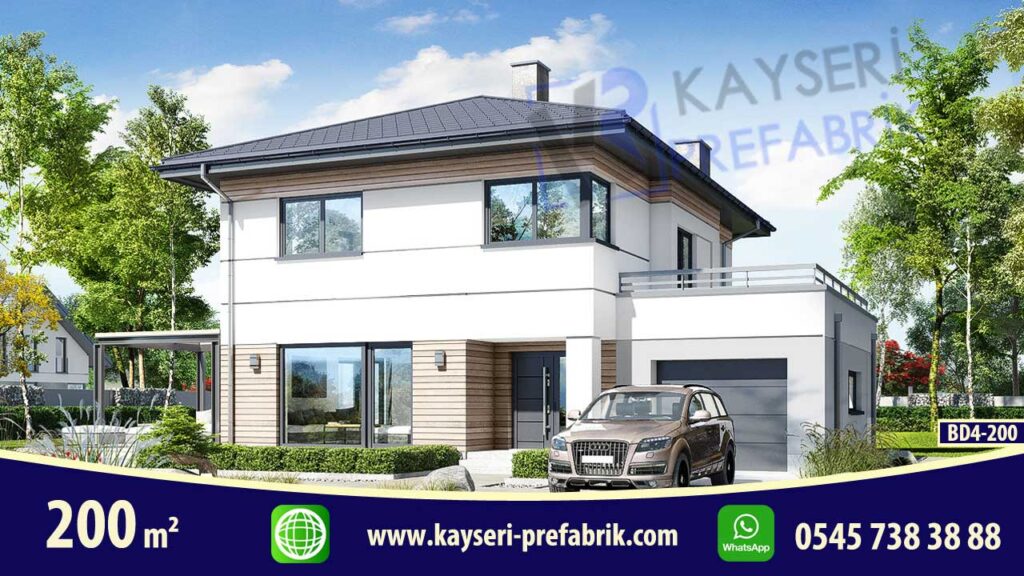 Kırşehir 200 m² Dubleks Butik Prefabrik Villa