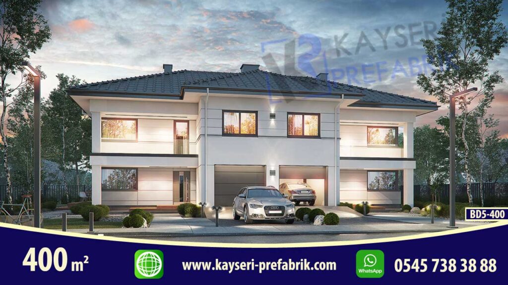 Kırşehir 400 m² Dubleks Butik Prefabrik Villa