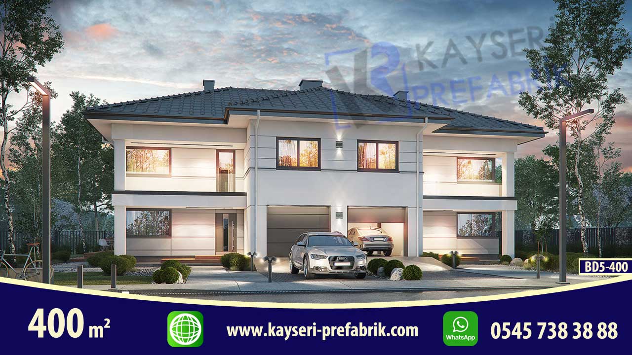Kırşehir 400 m² Dubleks Butik Prefabrik Villa