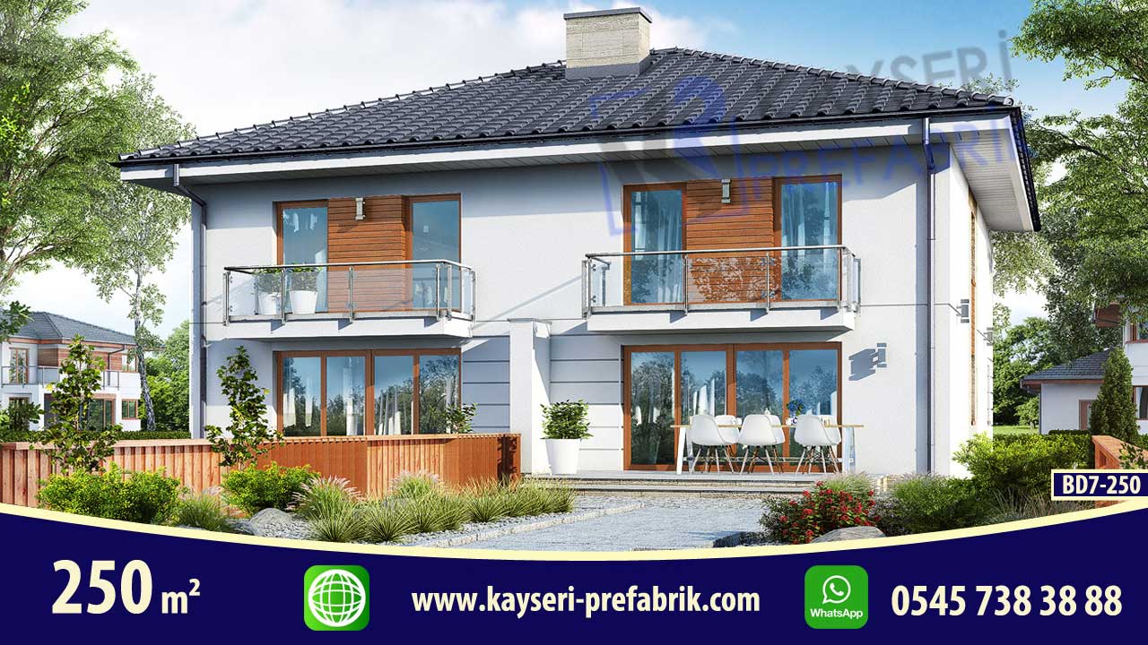 Kırşehir 250 m² Dubleks Butik Prefabrik Villa