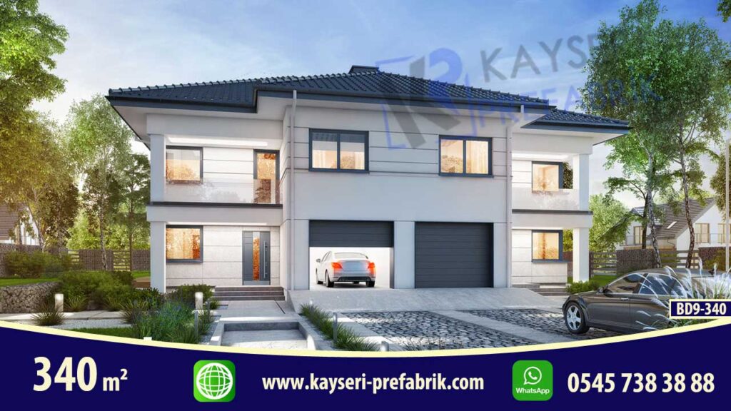 Kırşehir 340 m² Dubleks Butik Prefabrik Villa