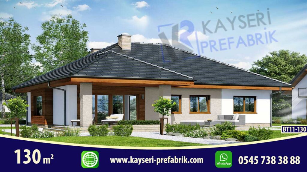 Kırşehir 130 m² Butik Prefabrik Villa – Model 2
