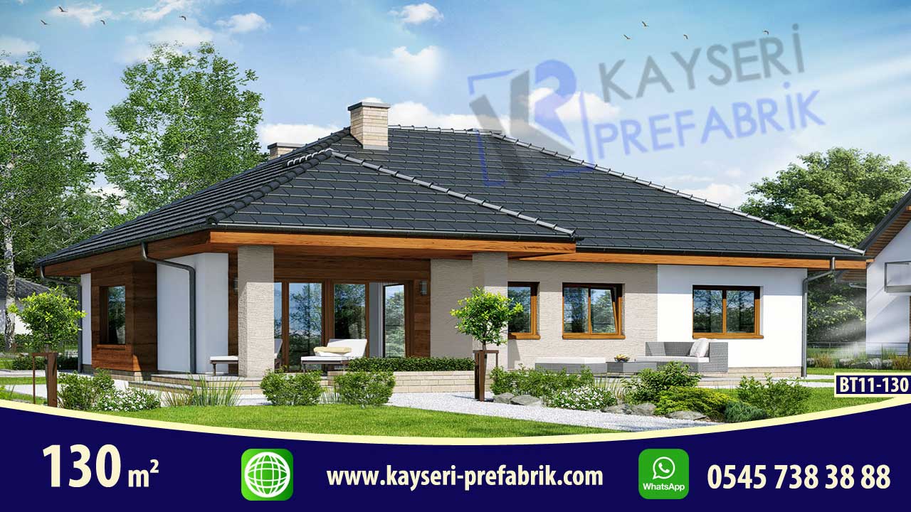 Kırşehir 130 m² Butik Prefabrik Villa – Model 2