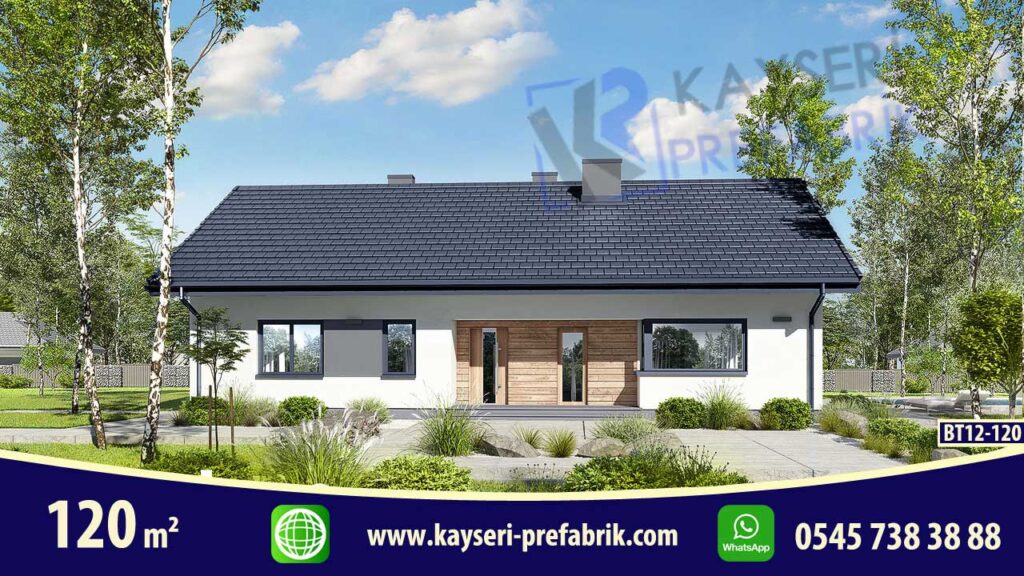Kırşehir 120 m² Butik Prefabrik Villa – Model 2