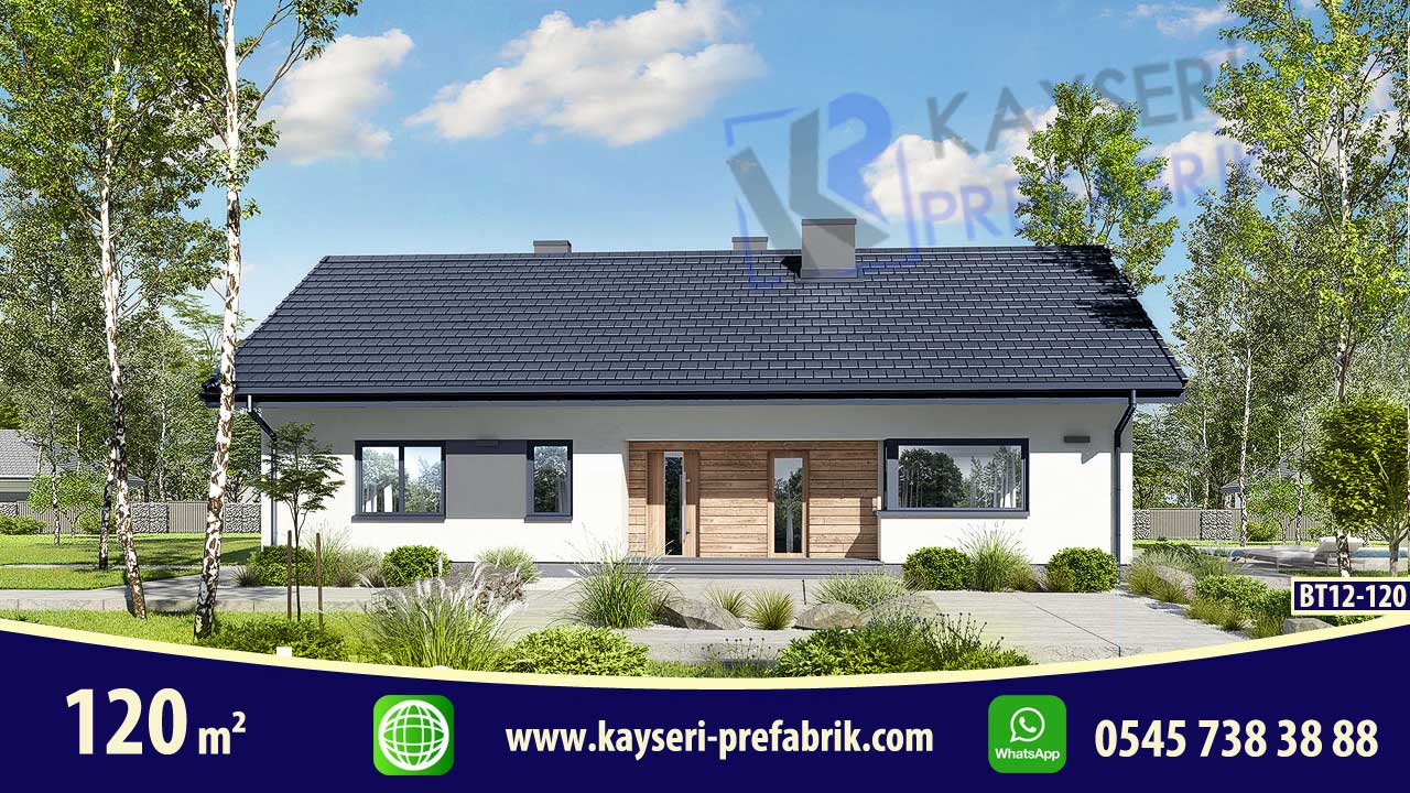 Kırşehir 120 m² Butik Prefabrik Villa – Model 2