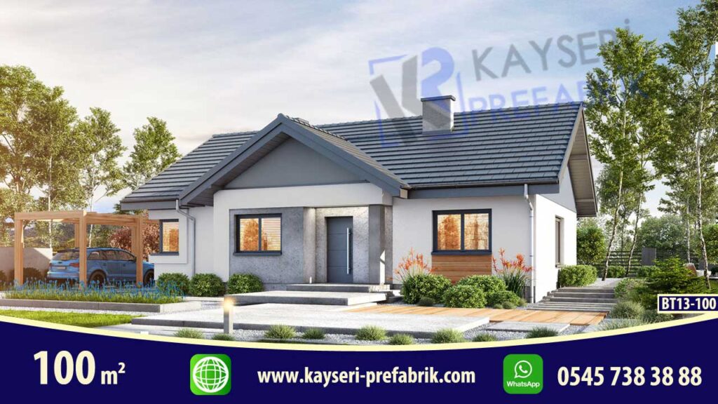 Kırşehir 100 m² Butik Prefabrik Villa – Model 2